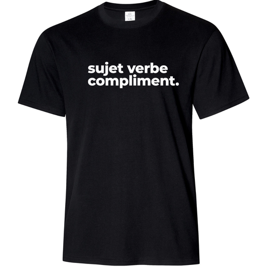 T-Shirt homme - Sujet verbe compliment