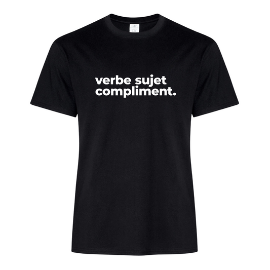 T-Shirt homme - Verbe sujet compliment