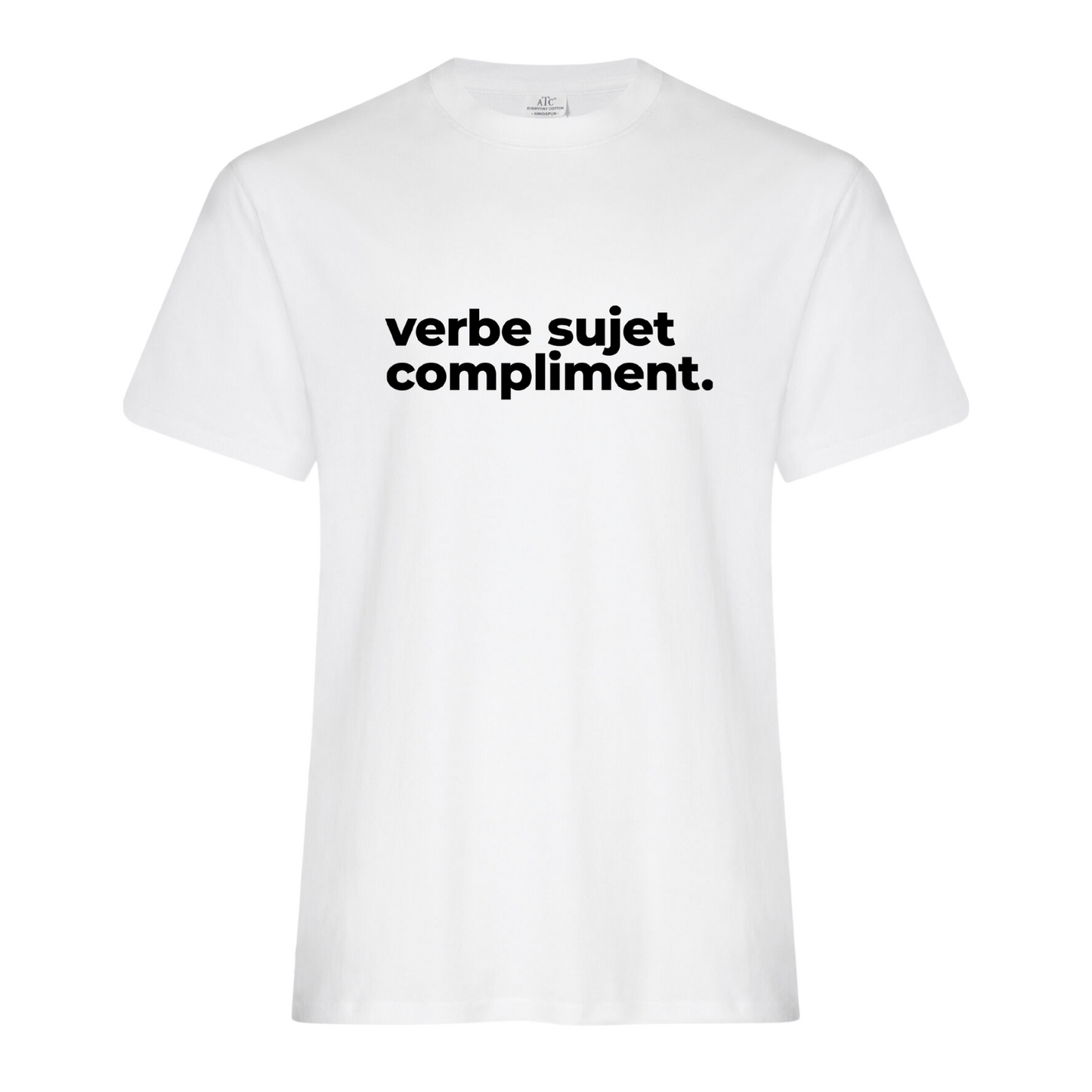T-Shirt homme - Verbe sujet compliment