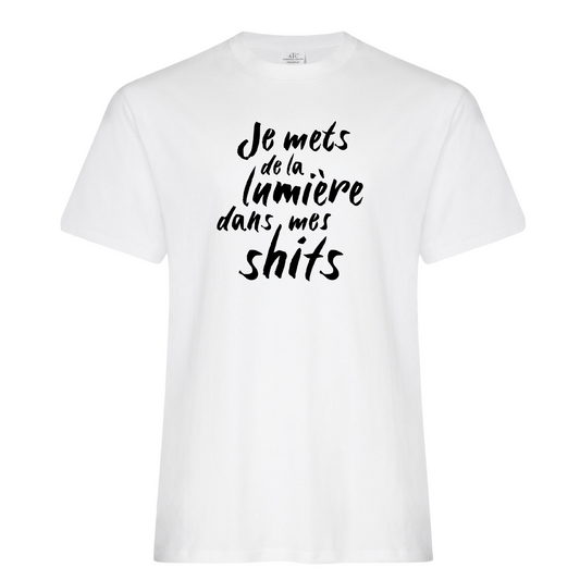 T-shirt homme - Je mets de la lumière dans mes shits