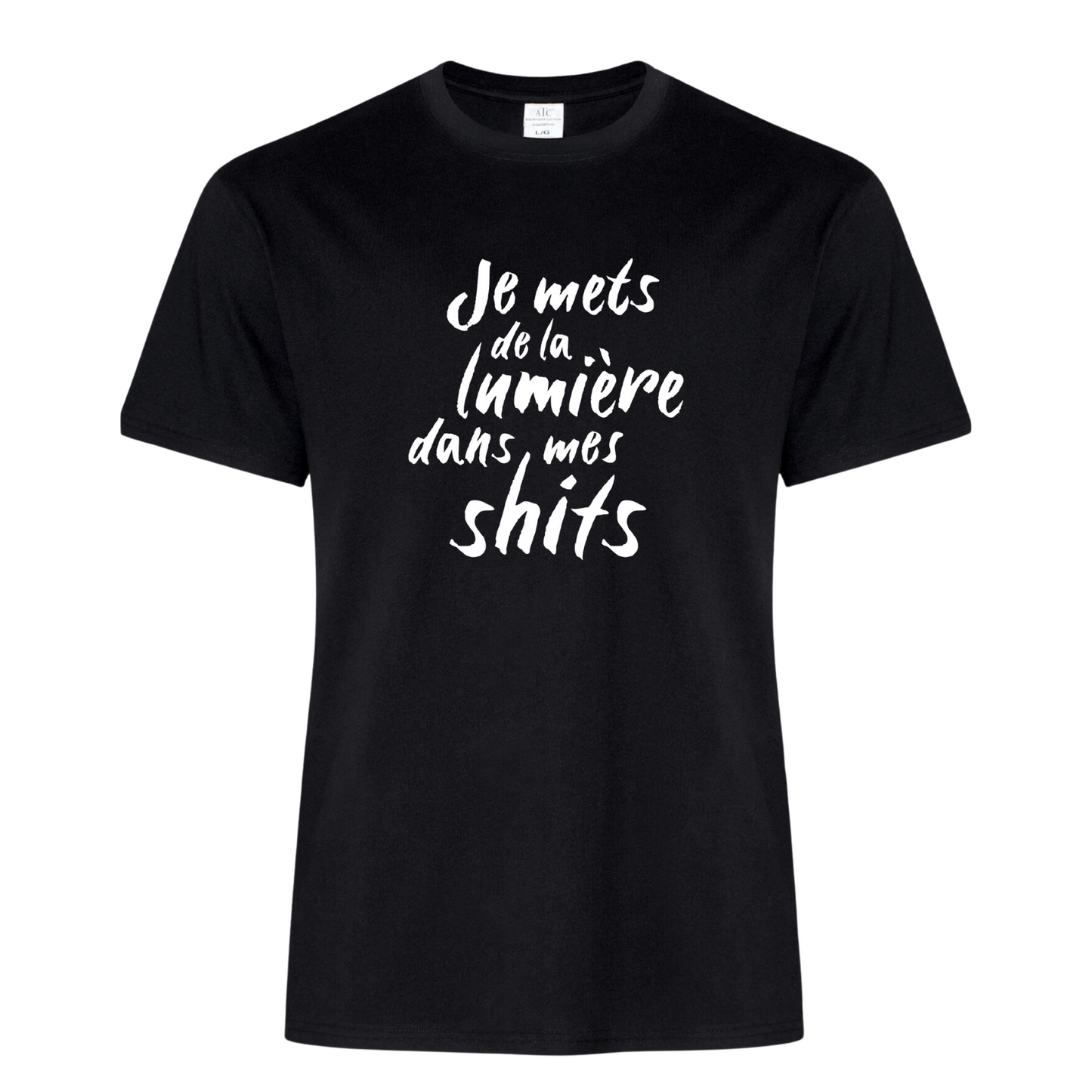 T-shirt homme - Je mets de la lumière dans mes shits