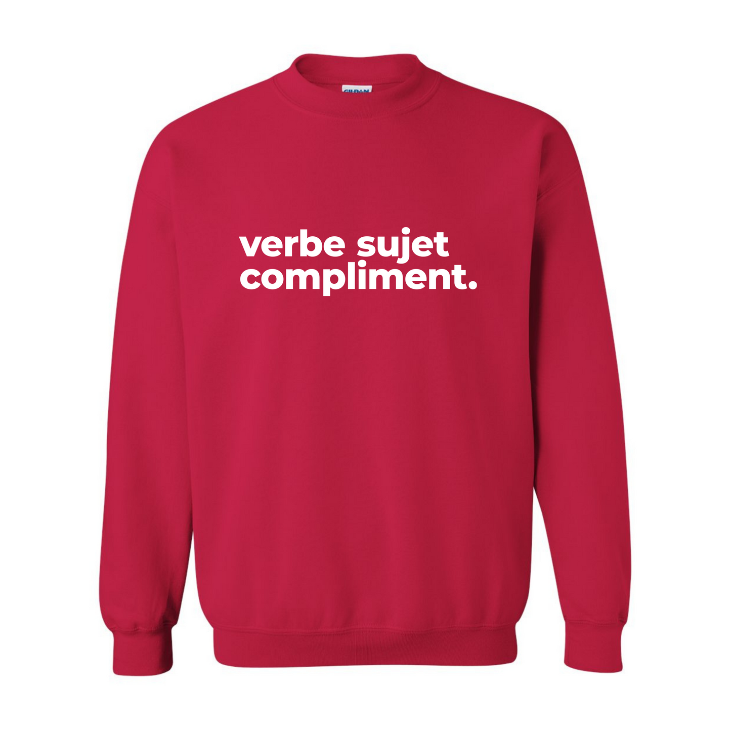 Crewneck - Verbe sujet compliment