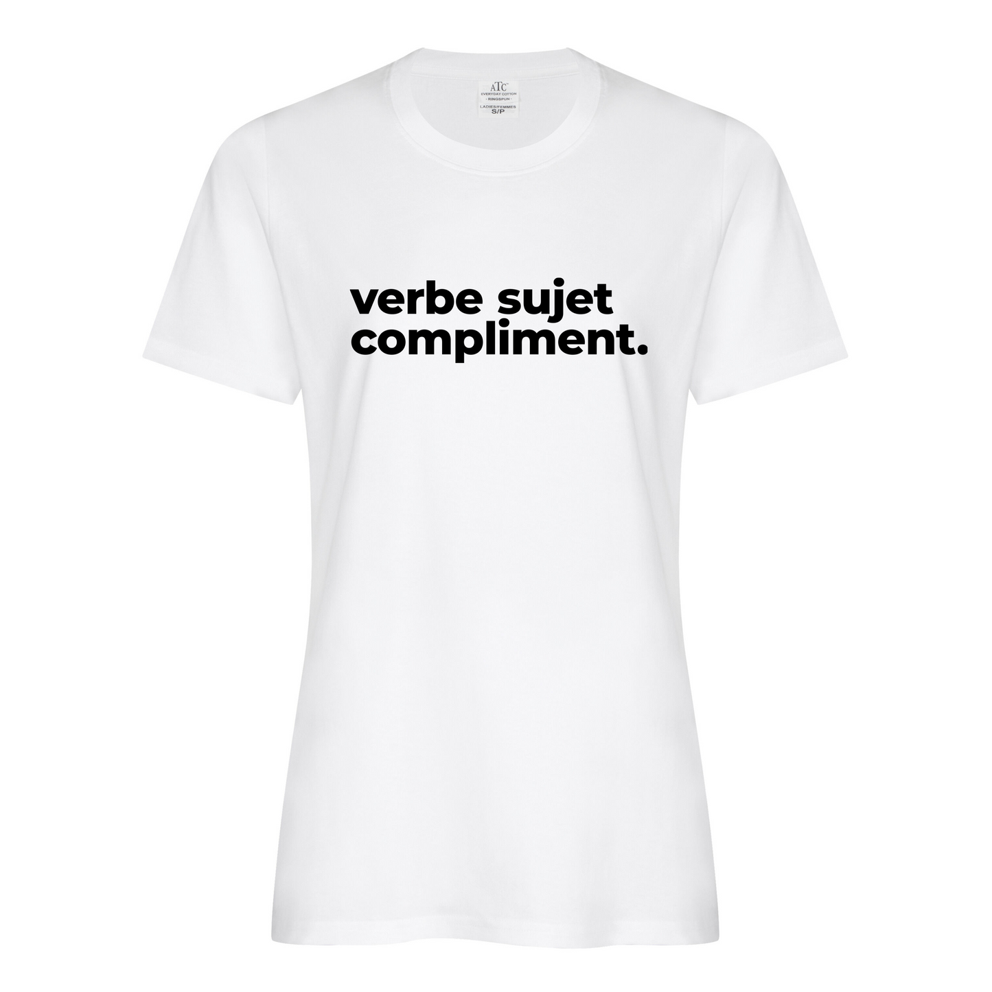 T-Shirt femme - Verbe sujet compliment