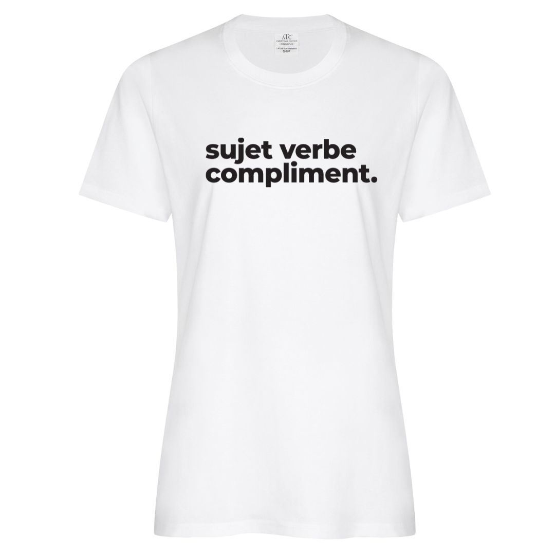 T-Shirt femme - Sujet verbe compliment