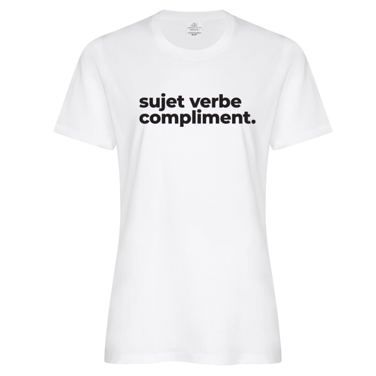 T-Shirt femme - Sujet verbe compliment