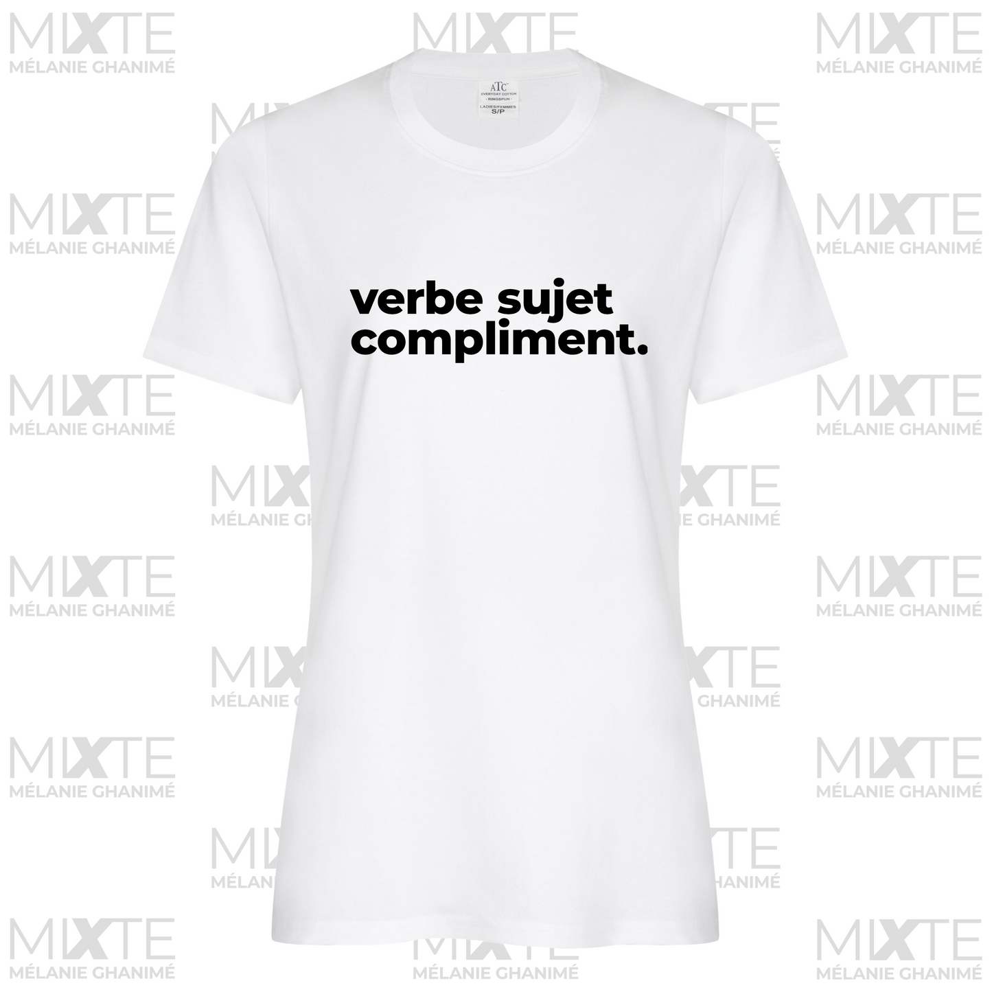 T-Shirt femme - Verbe sujet compliment